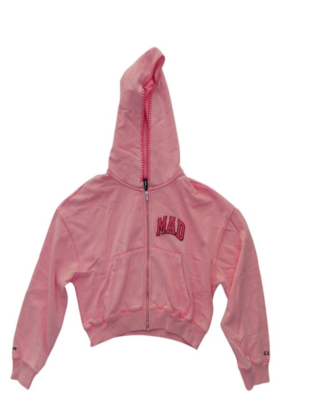 Gap x MadHappy Full Zip Cropped Mad Hoodie And Sweat Pant Set in Pink Womens